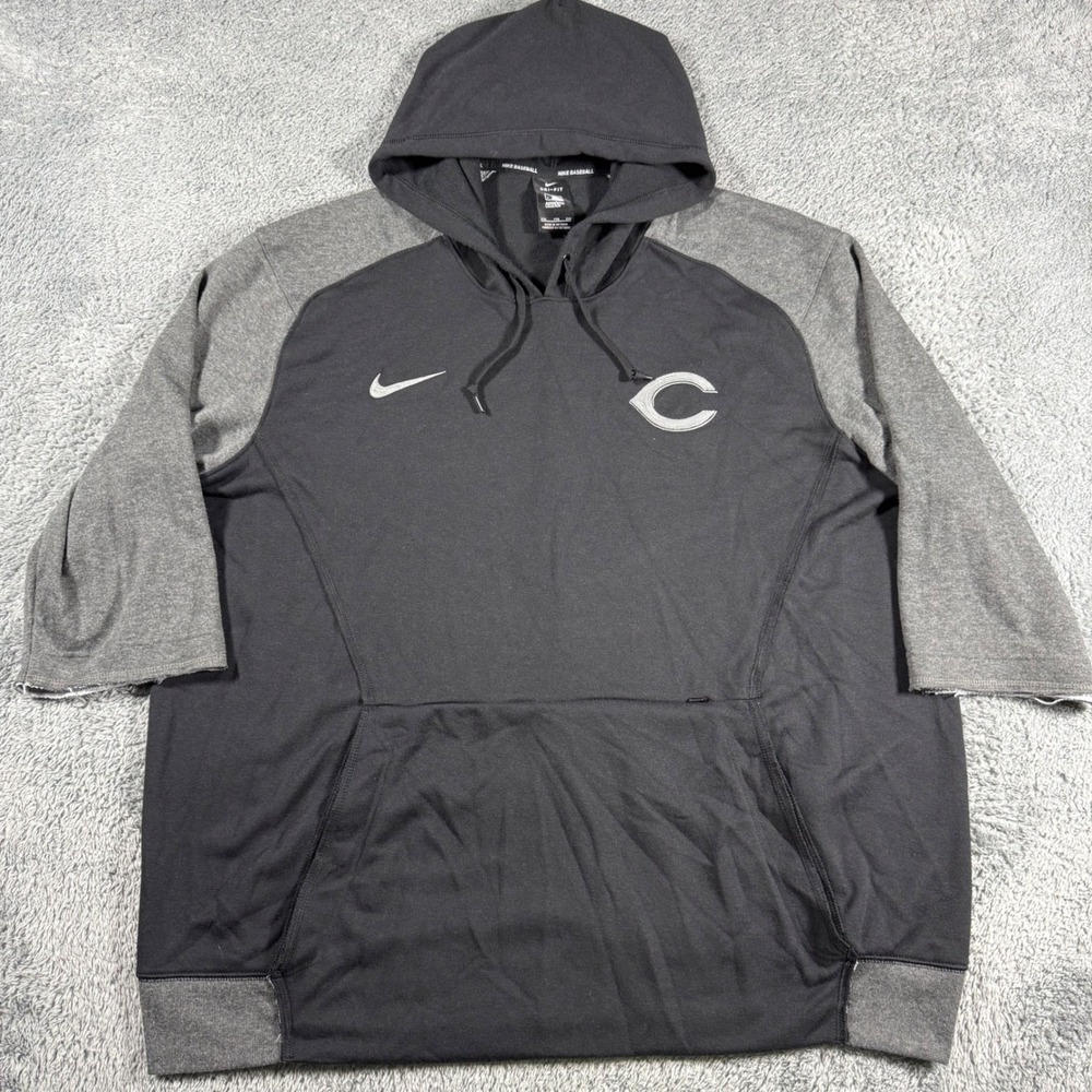 Chicago Cubs Sleeveless Hoodie‎ Nike MLB Mens 2XL Hidden Pocket Modified